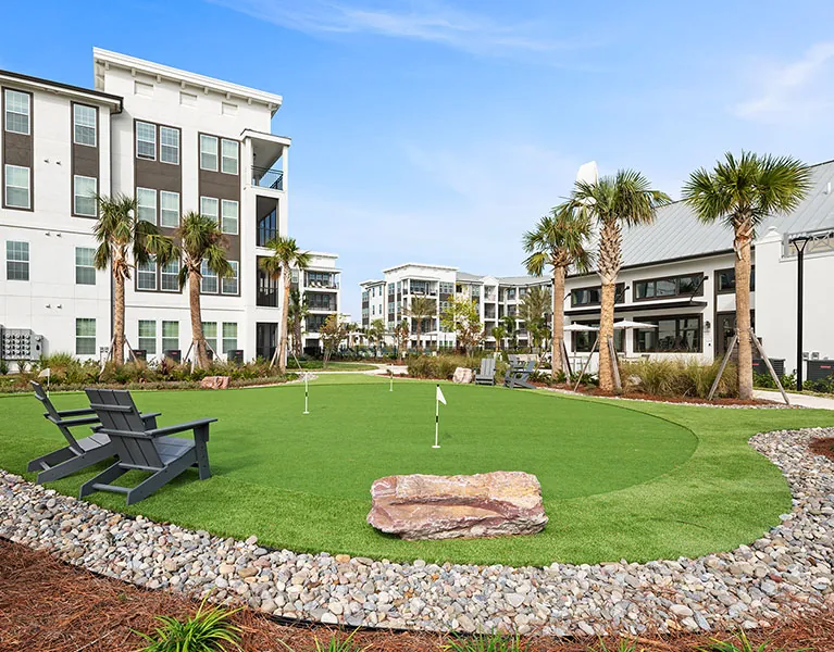 Aura amenities putting green